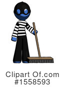 Blue Design Mascot Clipart #1558593 by Leo Blanchette