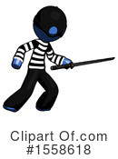 Blue Design Mascot Clipart #1558618 by Leo Blanchette