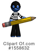 Blue Design Mascot Clipart #1558632 by Leo Blanchette