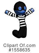 Blue Design Mascot Clipart #1558635 by Leo Blanchette