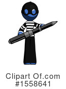 Blue Design Mascot Clipart #1558641 by Leo Blanchette