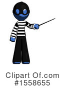 Blue Design Mascot Clipart #1558655 by Leo Blanchette