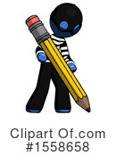 Blue Design Mascot Clipart #1558658 by Leo Blanchette