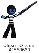 Blue Design Mascot Clipart #1558660 by Leo Blanchette