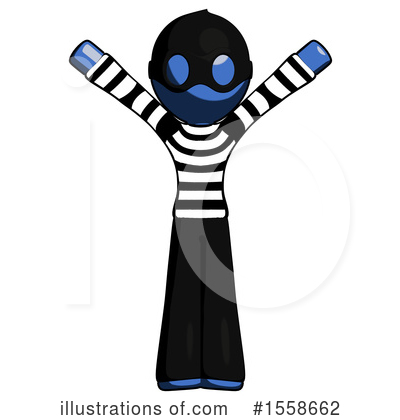 Royalty-Free (RF) Blue Design Mascot Clipart Illustration by Leo Blanchette - Stock Sample #1558662