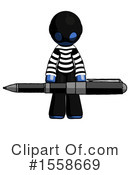 Blue Design Mascot Clipart #1558669 by Leo Blanchette