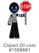 Blue Design Mascot Clipart #1558681 by Leo Blanchette
