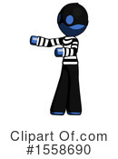 Blue Design Mascot Clipart #1558690 by Leo Blanchette