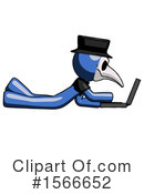 Blue Design Mascot Clipart #1566652 by Leo Blanchette