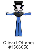 Blue Design Mascot Clipart #1566658 by Leo Blanchette