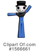 Blue Design Mascot Clipart #1566661 by Leo Blanchette