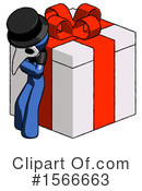 Blue Design Mascot Clipart #1566663 by Leo Blanchette