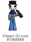 Blue Design Mascot Clipart #1566668 by Leo Blanchette