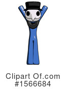 Blue Design Mascot Clipart #1566684 by Leo Blanchette