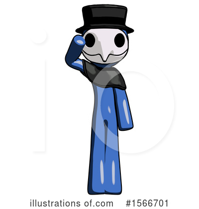 Royalty-Free (RF) Blue Design Mascot Clipart Illustration by Leo Blanchette - Stock Sample #1566701