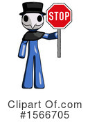Blue Design Mascot Clipart #1566705 by Leo Blanchette