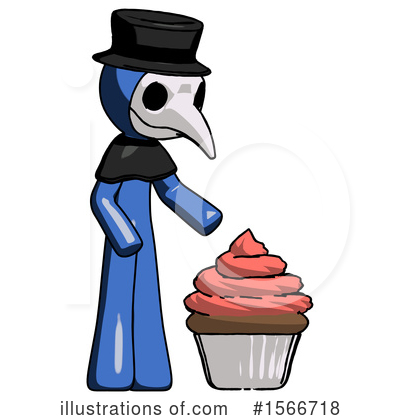 Royalty-Free (RF) Blue Design Mascot Clipart Illustration by Leo Blanchette - Stock Sample #1566718