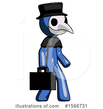 Royalty-Free (RF) Blue Design Mascot Clipart Illustration by Leo Blanchette - Stock Sample #1566731