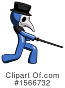 Blue Design Mascot Clipart #1566732 by Leo Blanchette