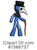 Blue Design Mascot Clipart #1566737 by Leo Blanchette
