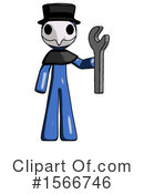 Blue Design Mascot Clipart #1566746 by Leo Blanchette