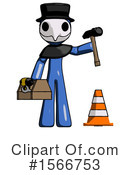 Blue Design Mascot Clipart #1566753 by Leo Blanchette