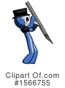 Blue Design Mascot Clipart #1566755 by Leo Blanchette