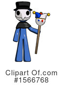 Blue Design Mascot Clipart #1566768 by Leo Blanchette