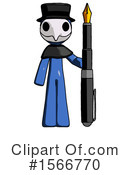 Blue Design Mascot Clipart #1566770 by Leo Blanchette