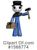 Blue Design Mascot Clipart #1566774 by Leo Blanchette
