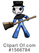 Blue Design Mascot Clipart #1566784 by Leo Blanchette