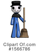 Blue Design Mascot Clipart #1566786 by Leo Blanchette