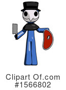 Blue Design Mascot Clipart #1566802 by Leo Blanchette