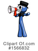 Blue Design Mascot Clipart #1566832 by Leo Blanchette
