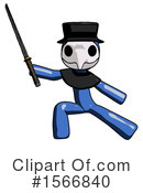 Blue Design Mascot Clipart #1566840 by Leo Blanchette