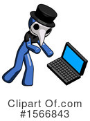 Blue Design Mascot Clipart #1566843 by Leo Blanchette