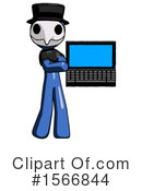 Blue Design Mascot Clipart #1566844 by Leo Blanchette