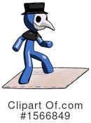 Blue Design Mascot Clipart #1566849 by Leo Blanchette
