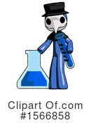 Blue Design Mascot Clipart #1566858 by Leo Blanchette