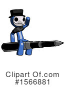 Blue Design Mascot Clipart #1566881 by Leo Blanchette
