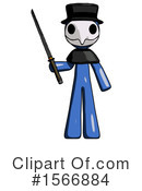 Blue Design Mascot Clipart #1566884 by Leo Blanchette