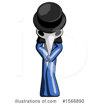 Royalty-Free (RF) Blue Design Mascot Clipart Illustration by Leo Blanchette - Stock Sample #1566890