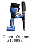 Blue Design Mascot Clipart #1566894 by Leo Blanchette