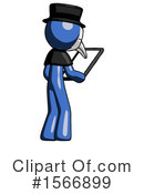 Blue Design Mascot Clipart #1566899 by Leo Blanchette