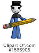 Blue Design Mascot Clipart #1566905 by Leo Blanchette