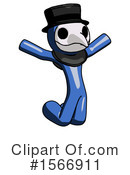 Blue Design Mascot Clipart #1566911 by Leo Blanchette