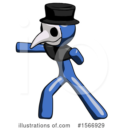 Royalty-Free (RF) Blue Design Mascot Clipart Illustration by Leo Blanchette - Stock Sample #1566929