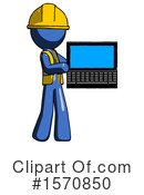 Blue Design Mascot Clipart #1570850 by Leo Blanchette