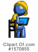Blue Design Mascot Clipart #1570855 by Leo Blanchette