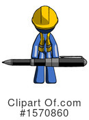 Blue Design Mascot Clipart #1570860 by Leo Blanchette
